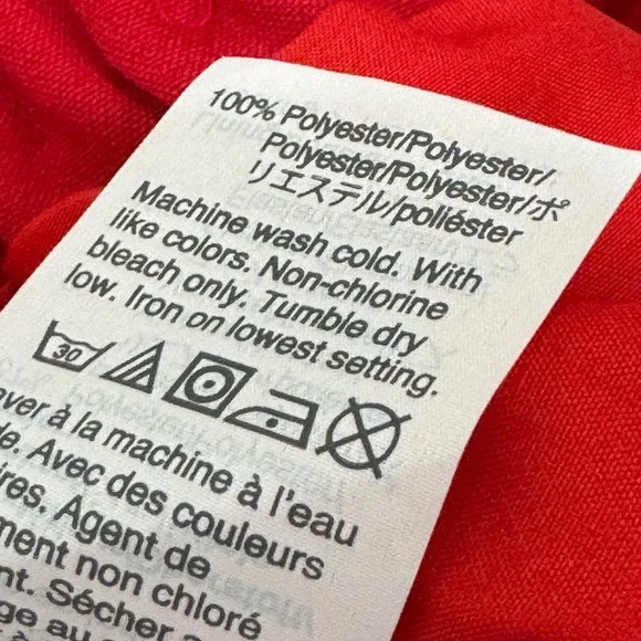 J. CREW Mercantile Sidewalk Skirt Size 2 Red Polyester Blend Crepe - Picture 8 of 9